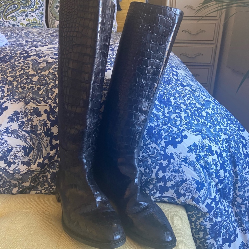 Black Stuart Weitzman 8.5 knee high boots